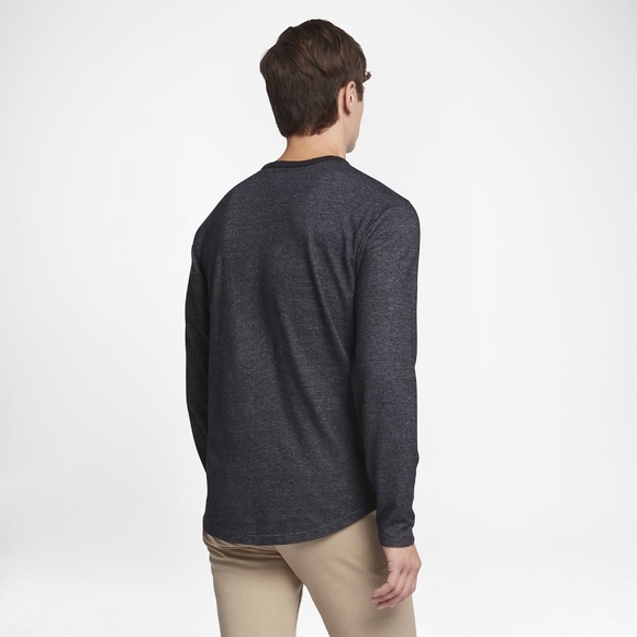 Hurley POLAR LIGHT Men's Crew Sweatshirt - Black - Picture 3 of 8